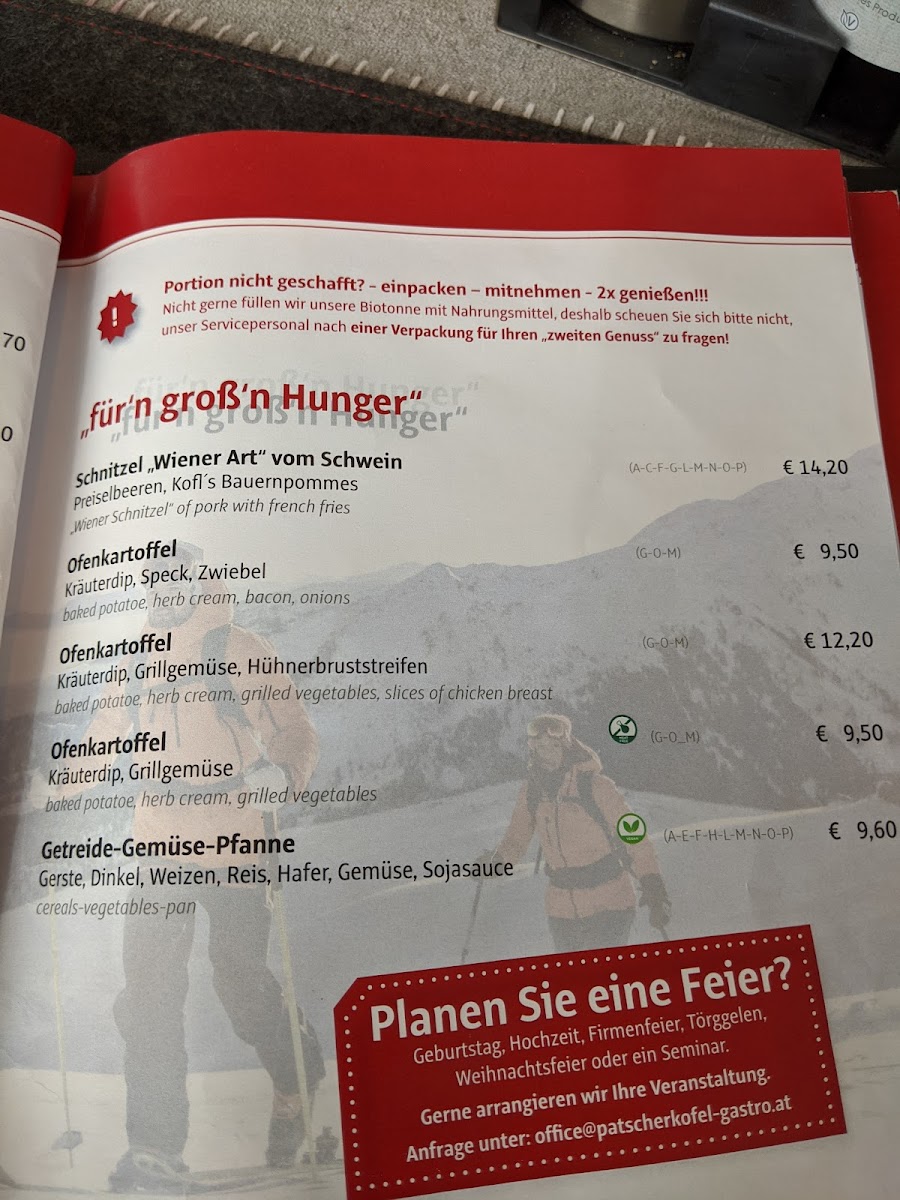 Menu Das Kofel-7